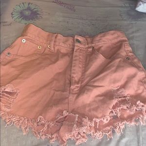Cute pink summer shorts